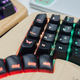 A close up of the Model 01, it half keyboard half heirloom product. (Image: Alex Cranz/Gizmodo)